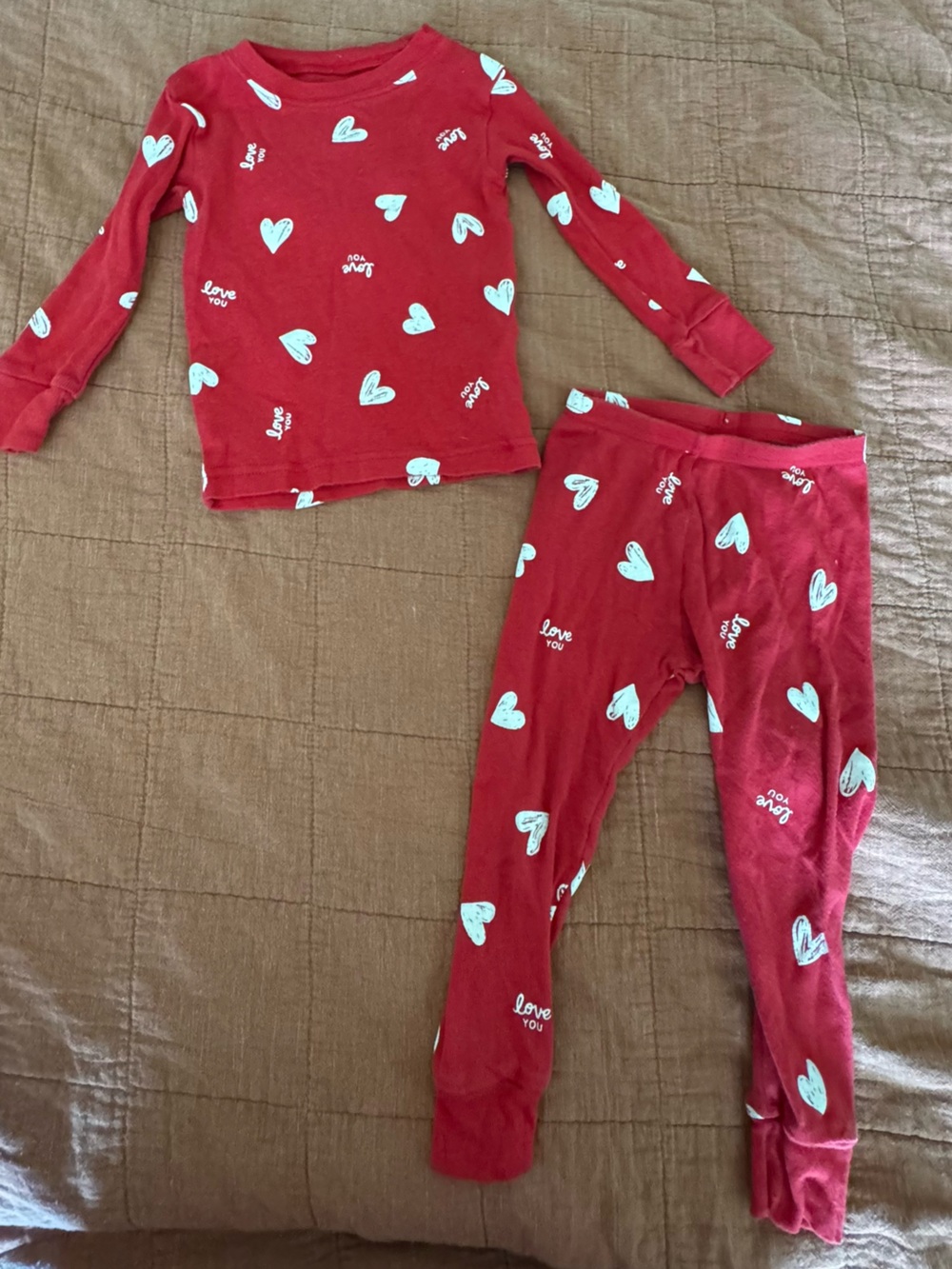 Carter's Red Heart Print Pajama Set